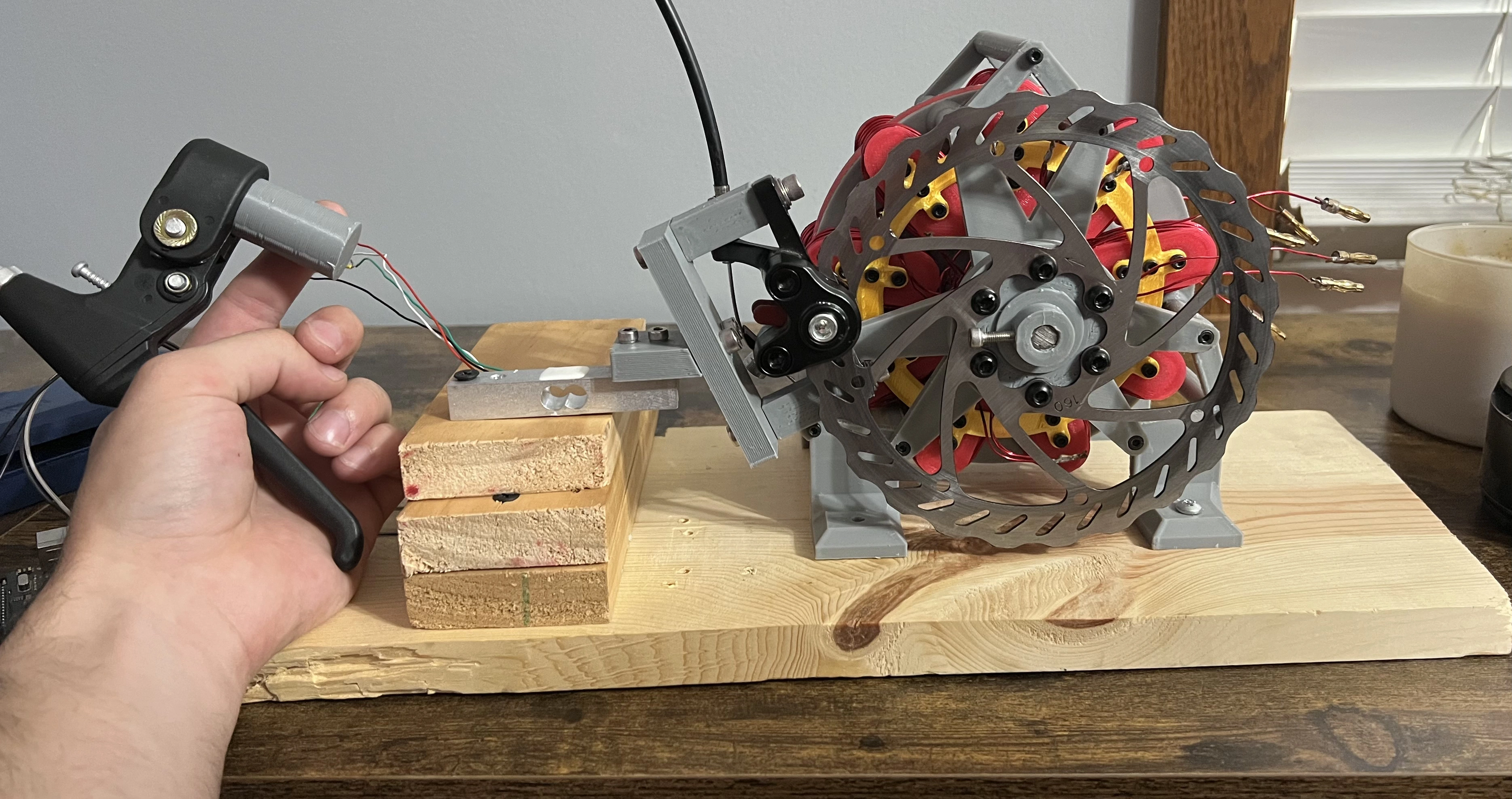 Brake dynamometer setup