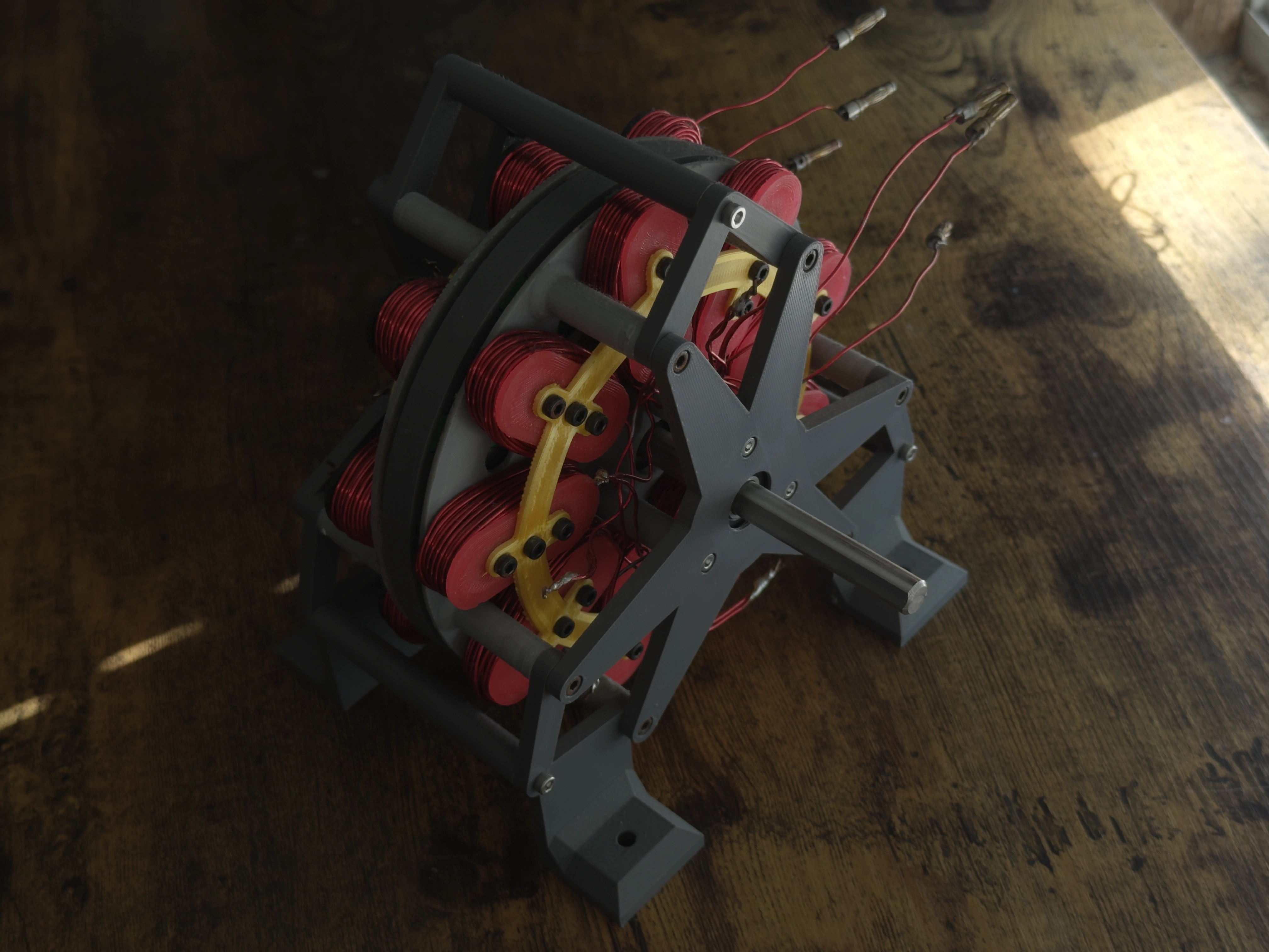 Current working axial-flux motor