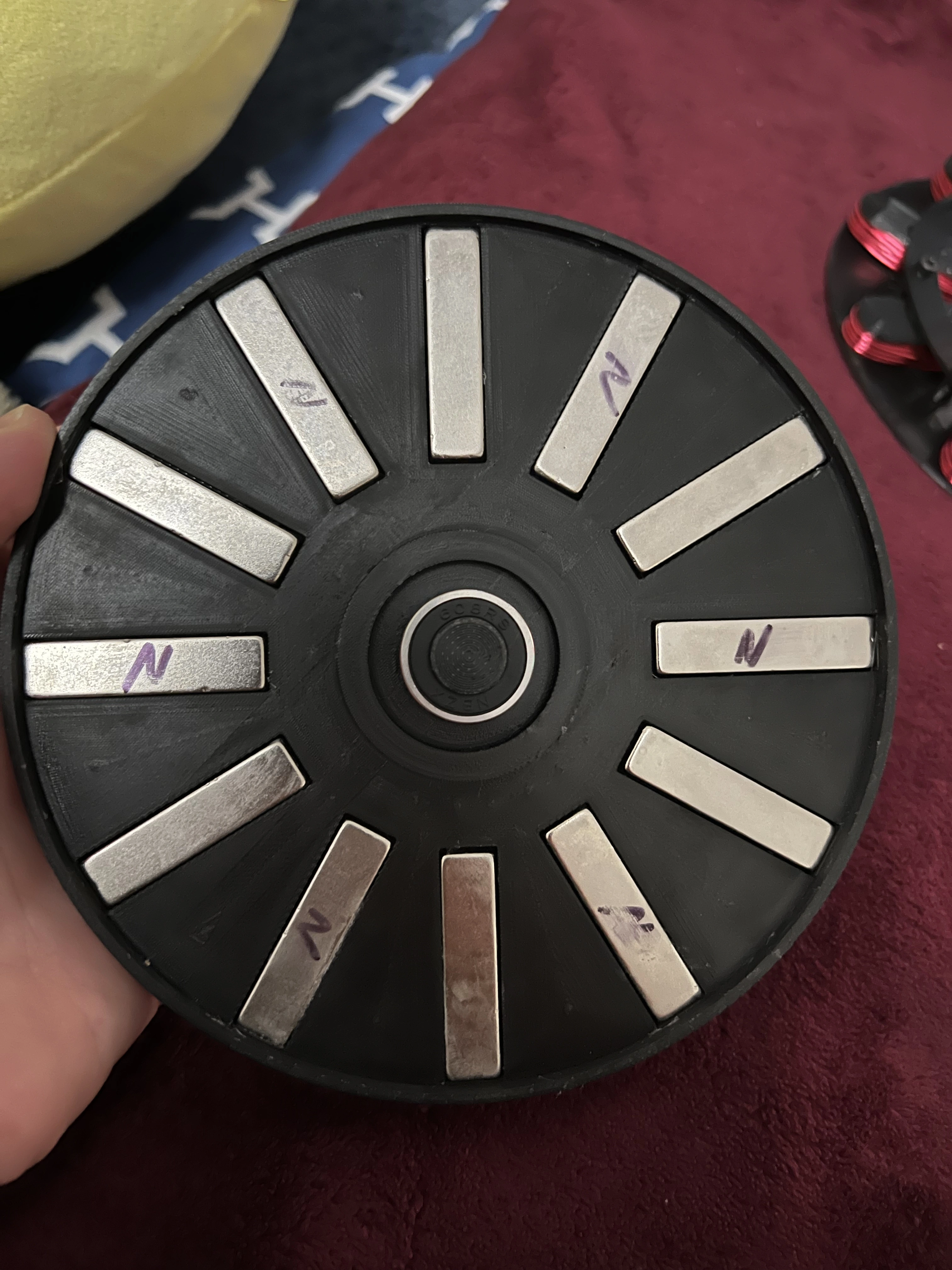 Rotor design 2 with 12 glued magnets