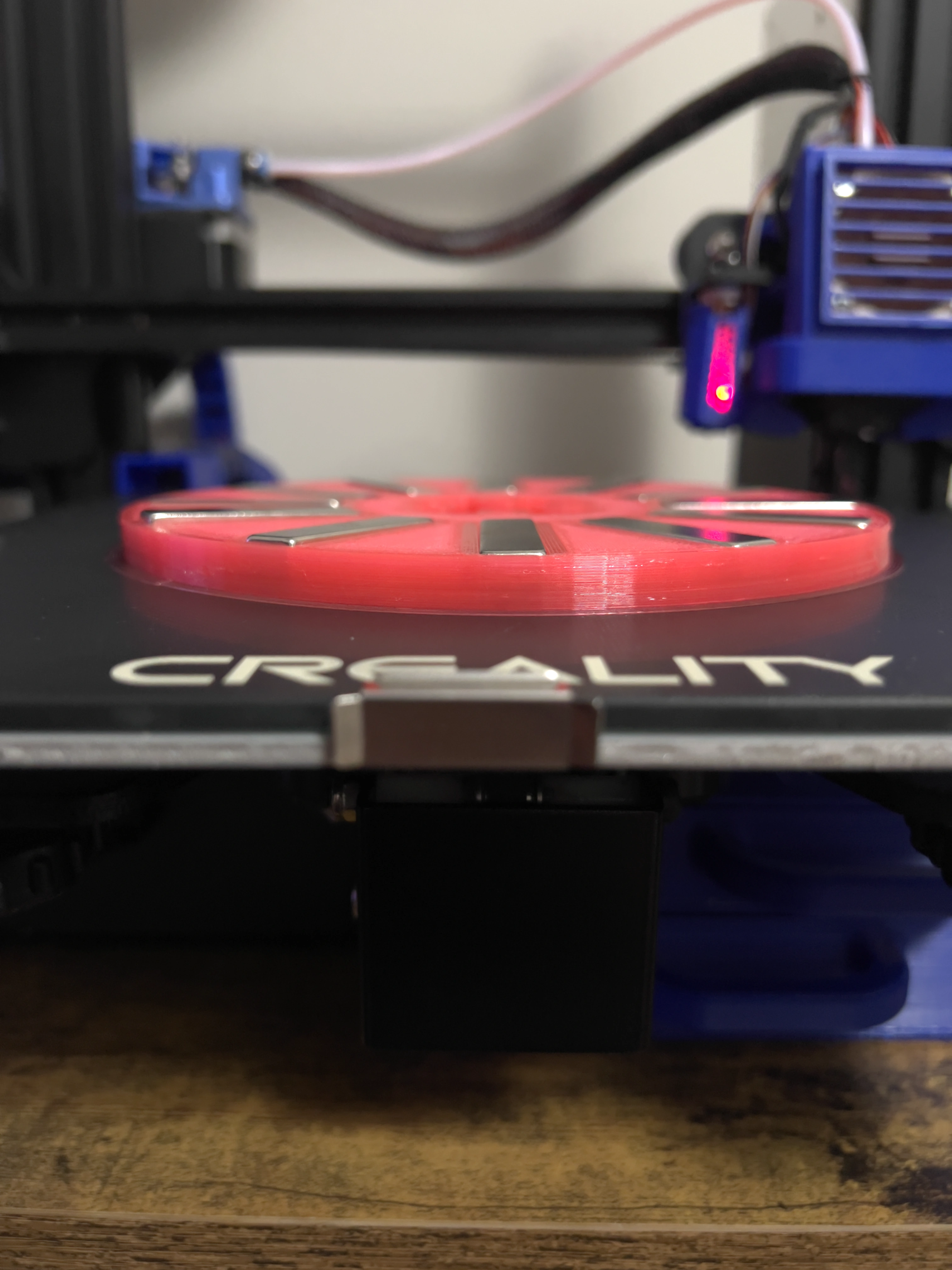 Rotor design 3 mid-print with magnets placed