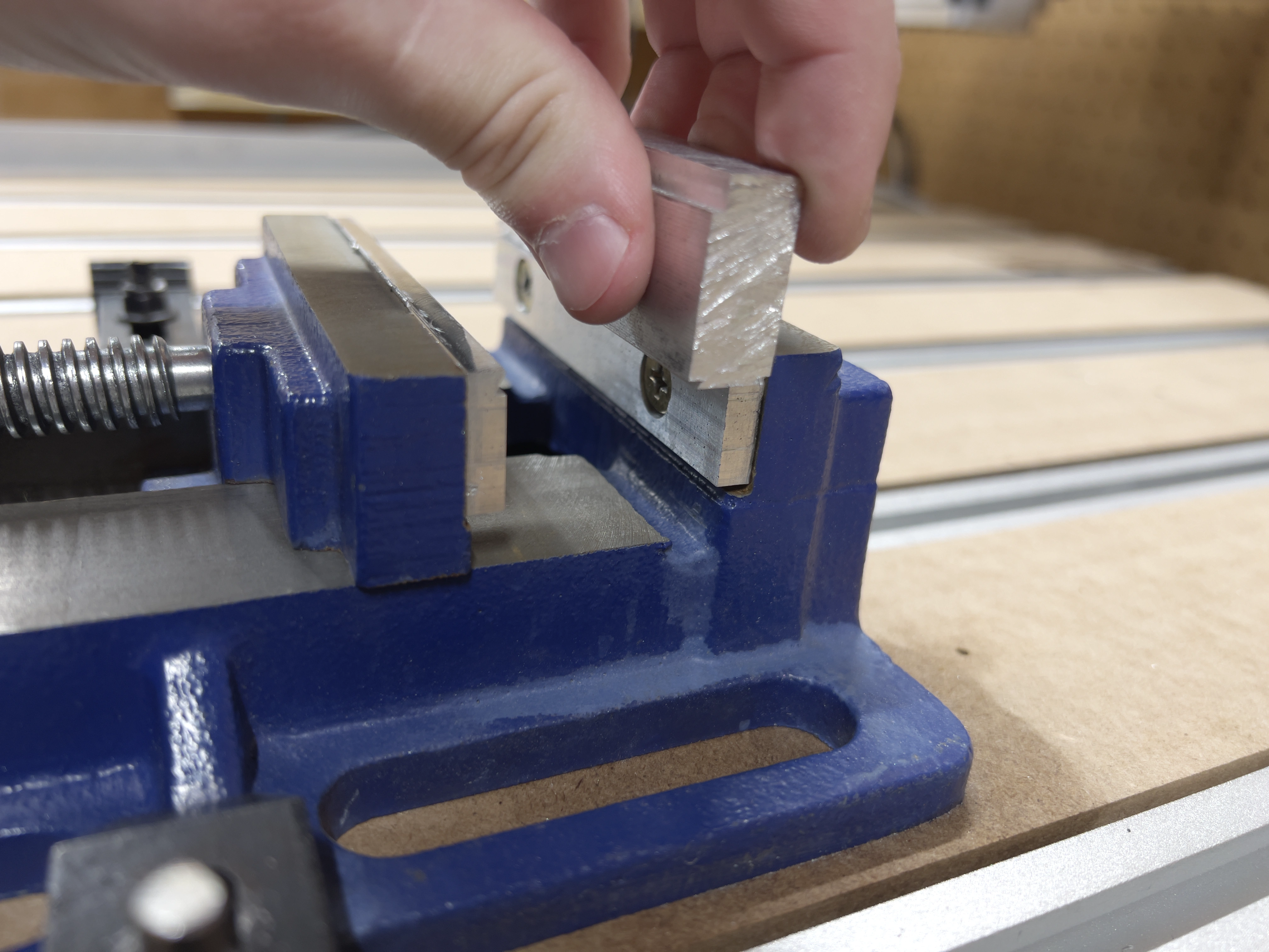 Dovetail vise jaws view 2