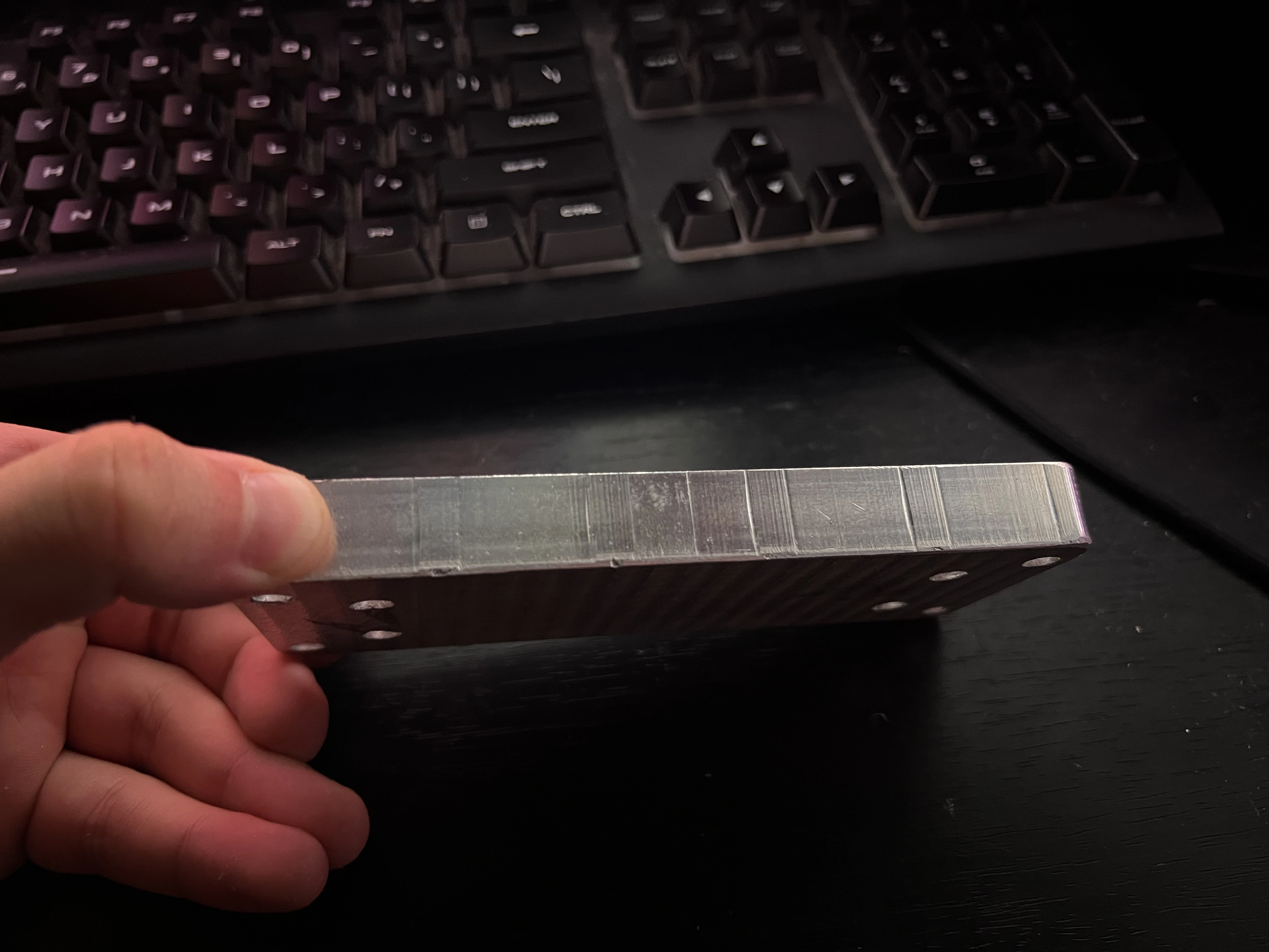 Spindle holder adapter plate side view