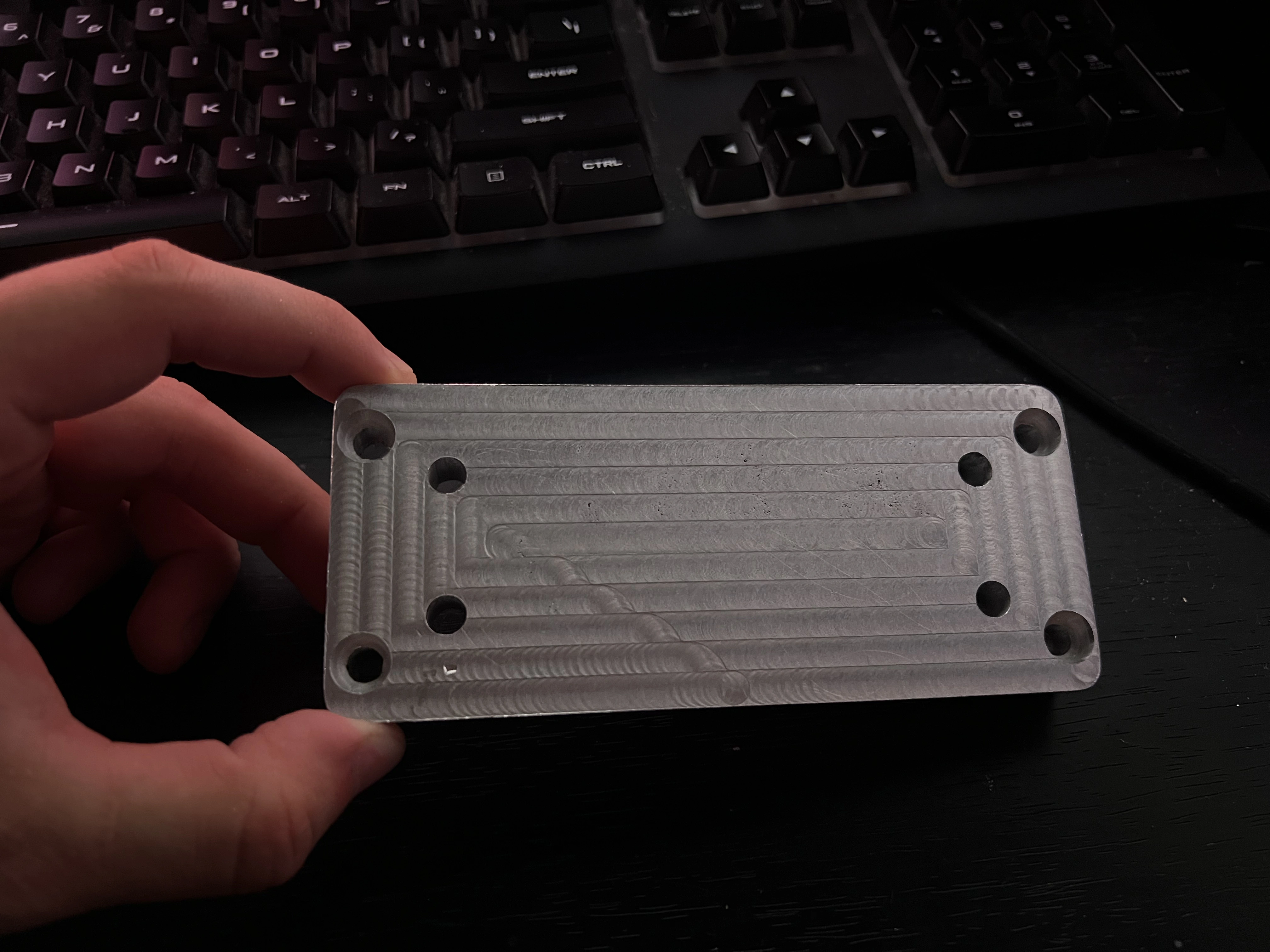 Spindle holder adapter plate top view