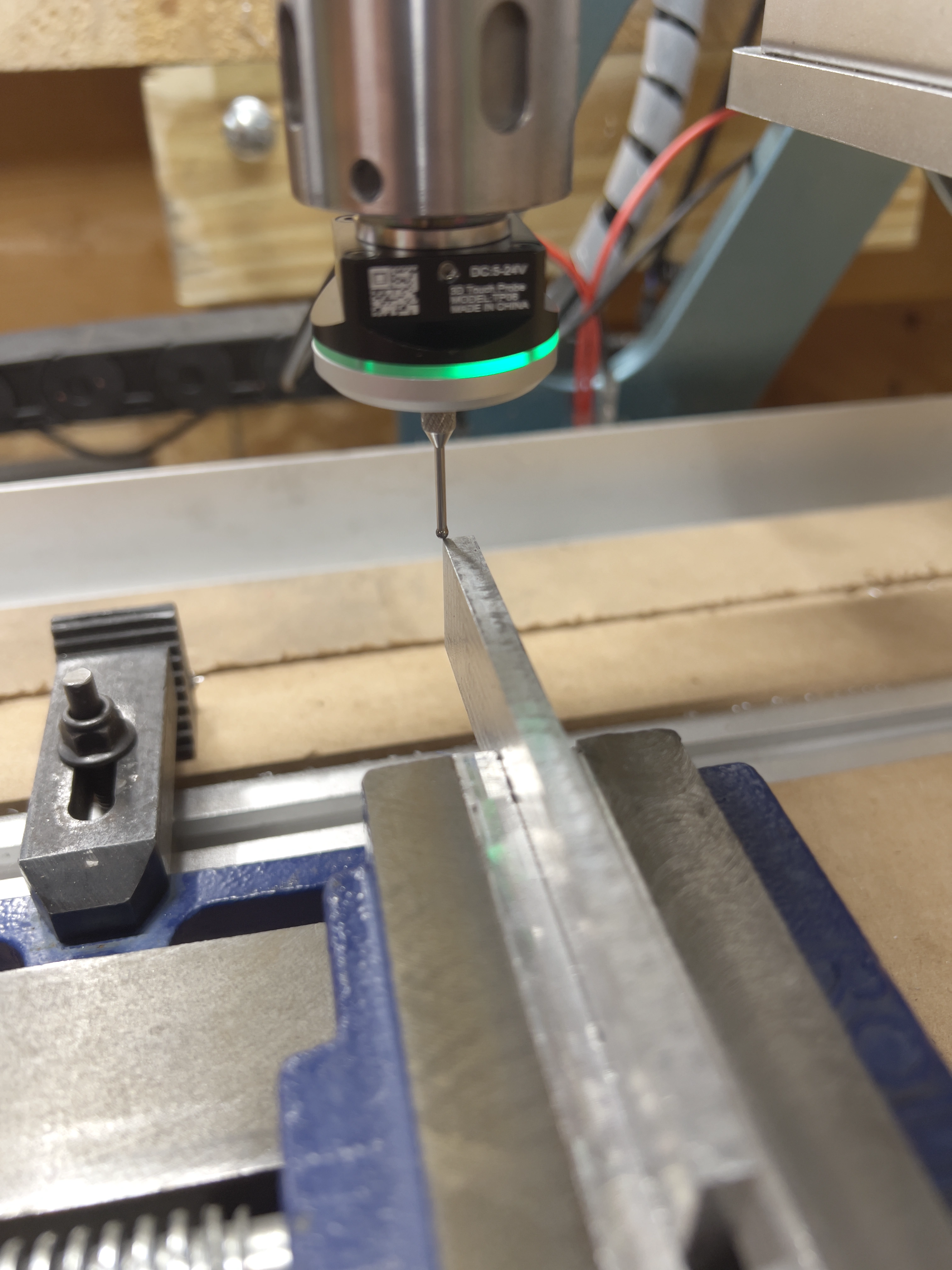 Tool length offset test setup 1