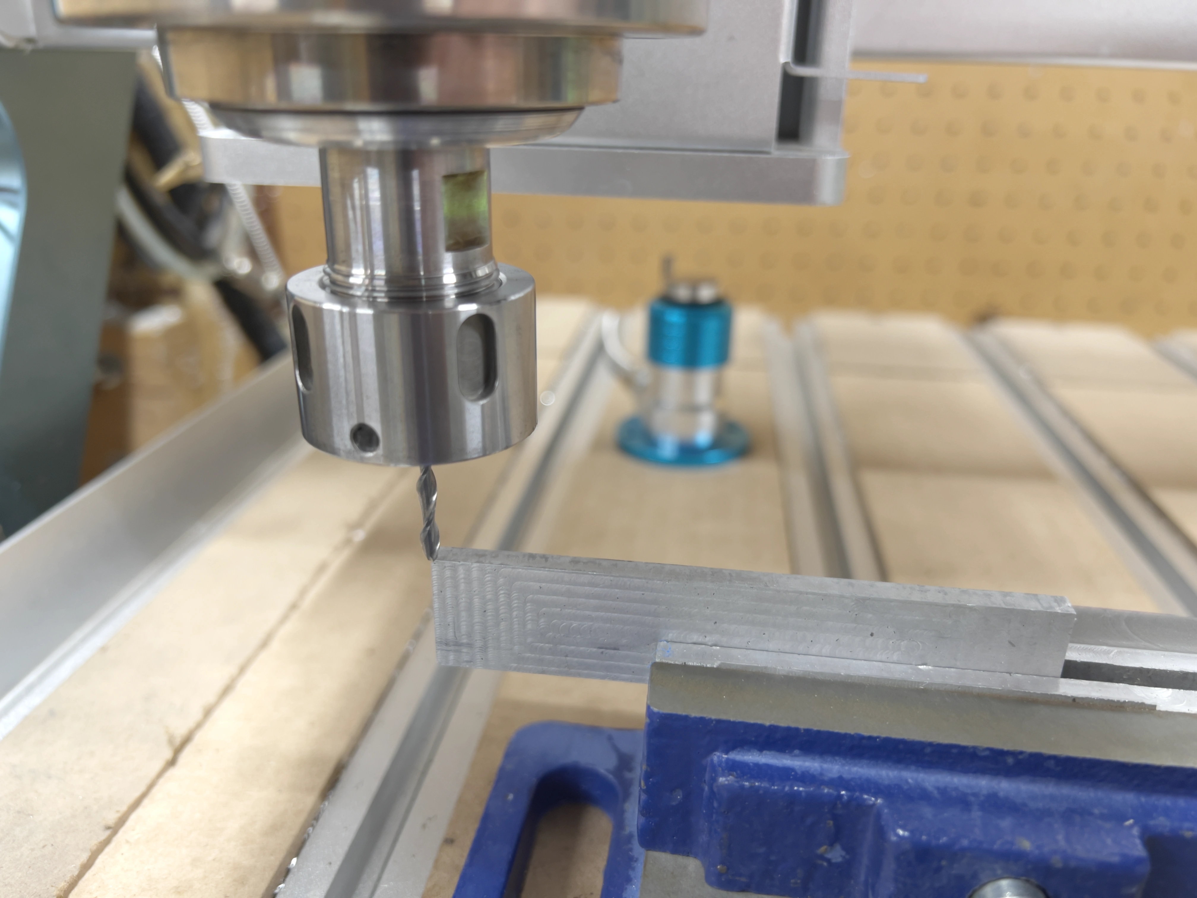 Tool length offset test setup 3