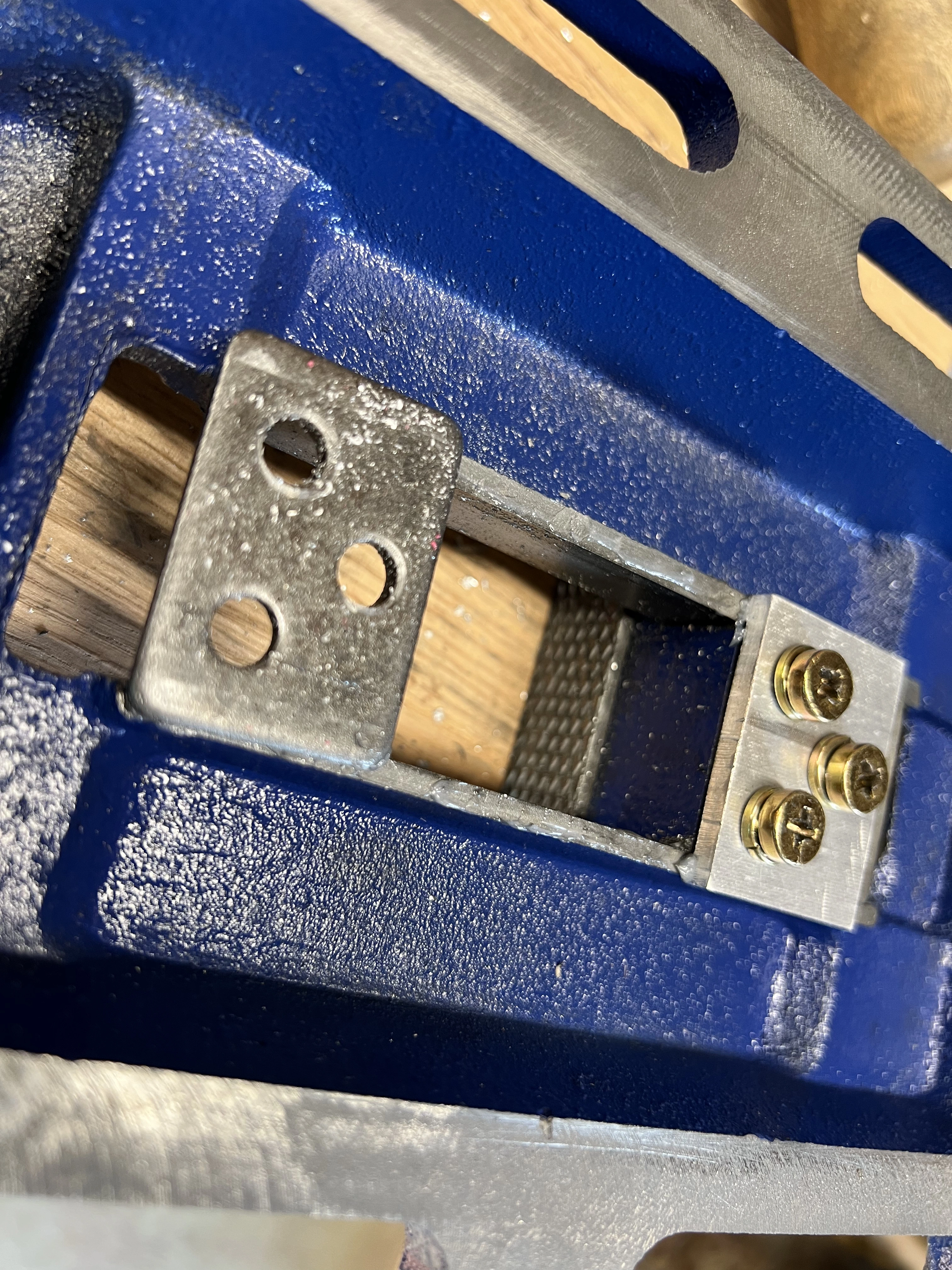 Before and after comparison of the jaw clamp